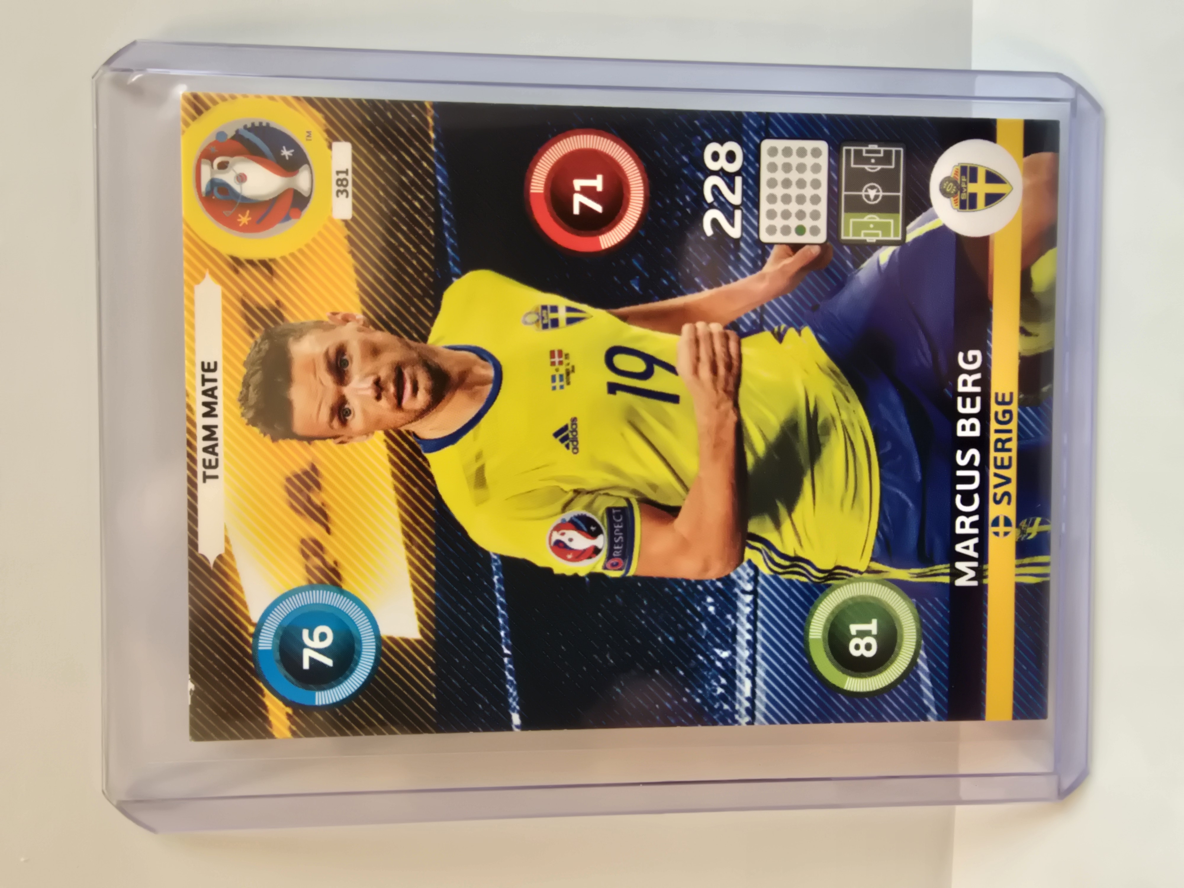 Marcus Berg Adrenalyn XL UEFA Euro 2016 #381