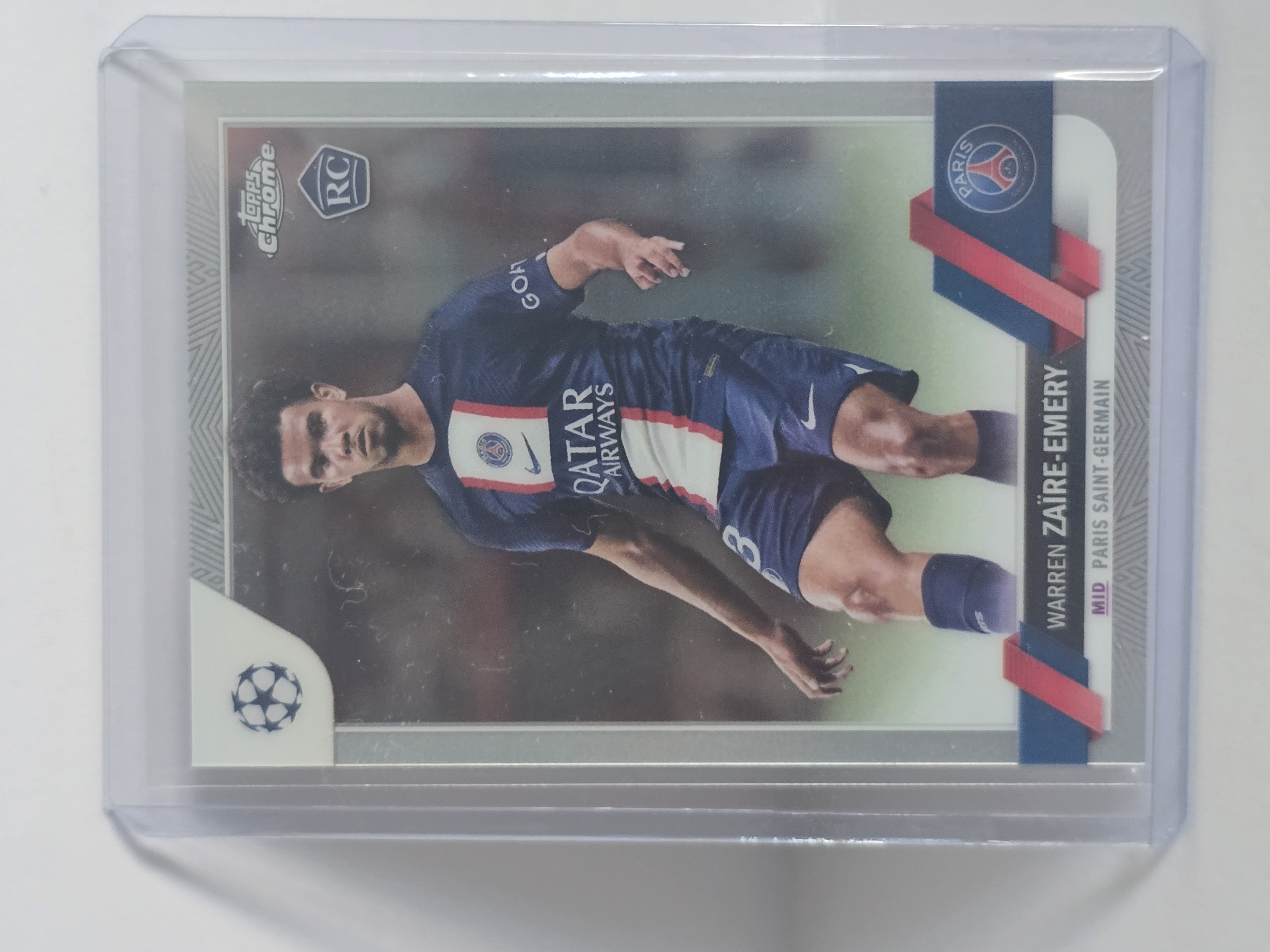 2022-23 Topps Chrome UEFA Champions League #135 Warren Zaïre-Emery RC