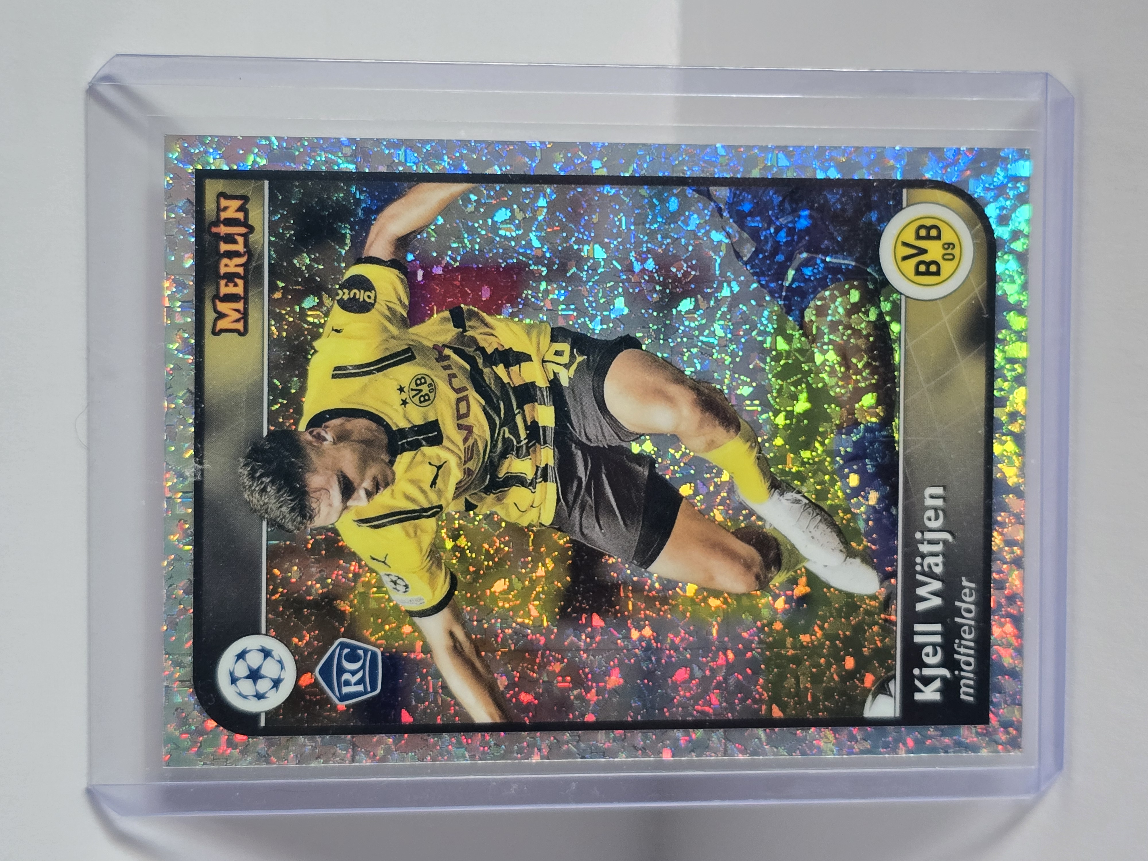 2025 Topps Merlin Collections UEFA Champions League #113 Kjell Wätjen Sparkle Foil RC