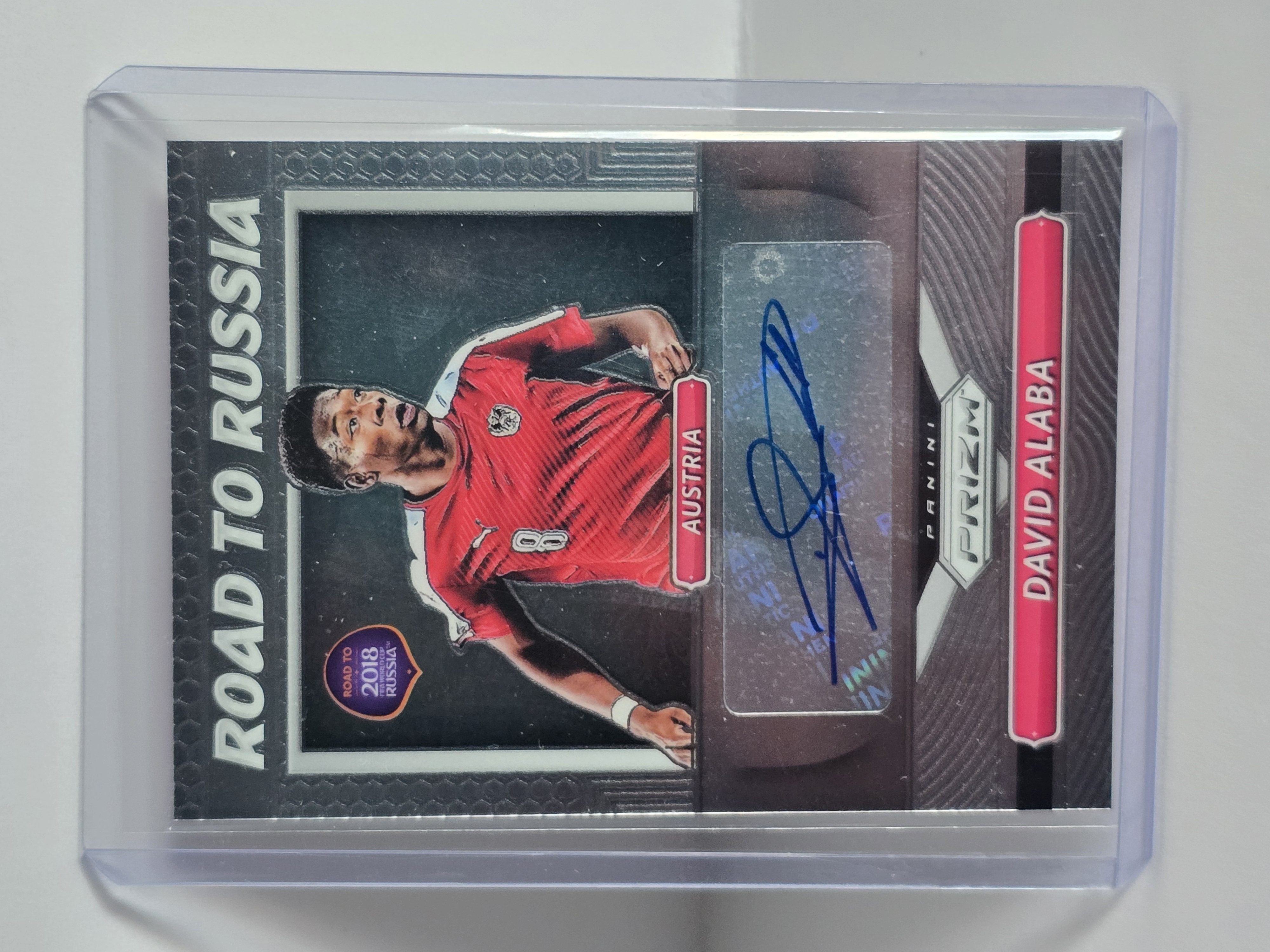 2018 Panini Prizm World Cup Road to Russia Signatures #RR-DAL David Alaba Auto