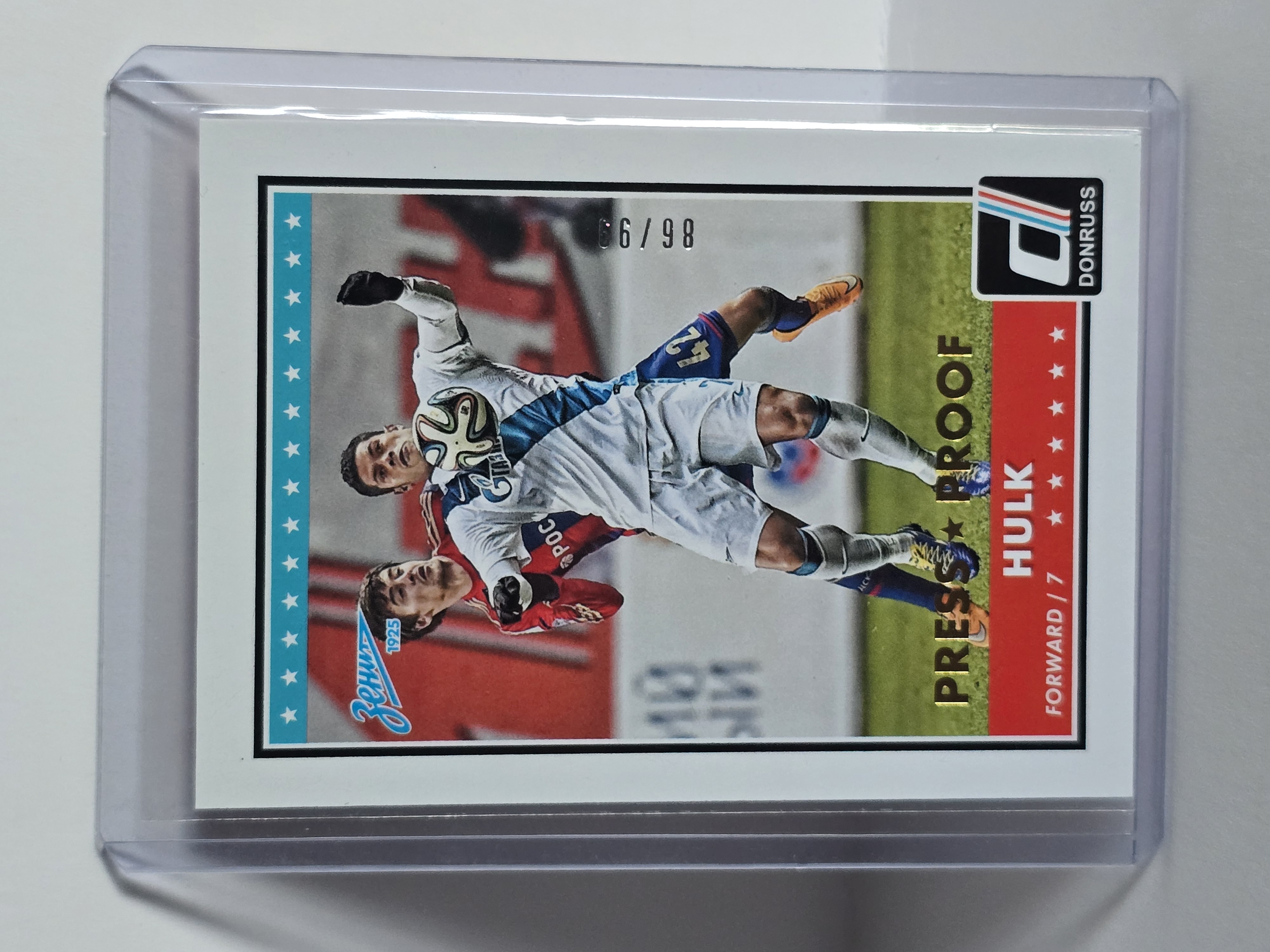 2015 Panini Donruss Soccer #79 Hulk Press Proof /98
