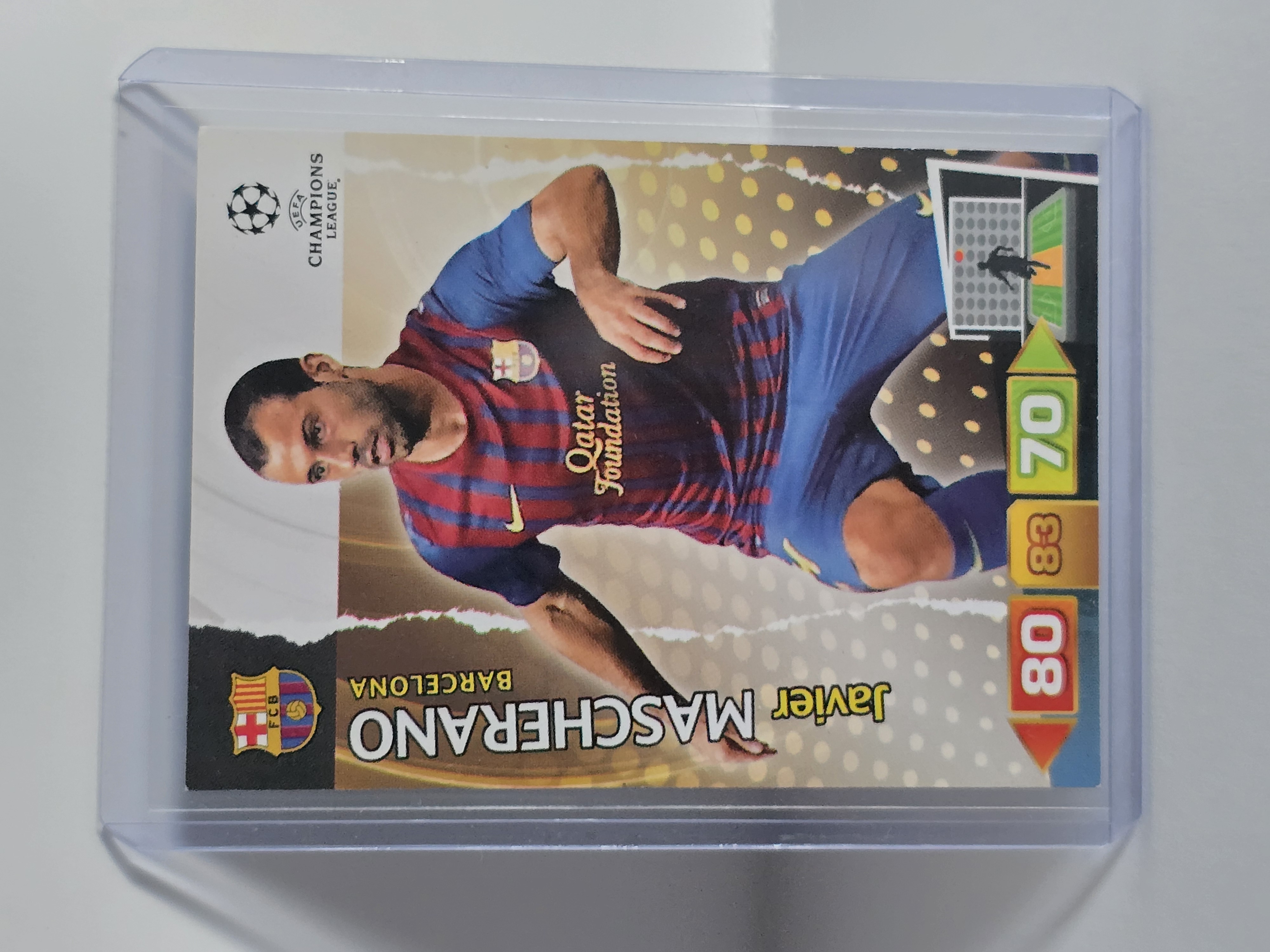 2011-12 Panini Adrenalyn XL UEFA Champions League Javier Mascherano Barcelona