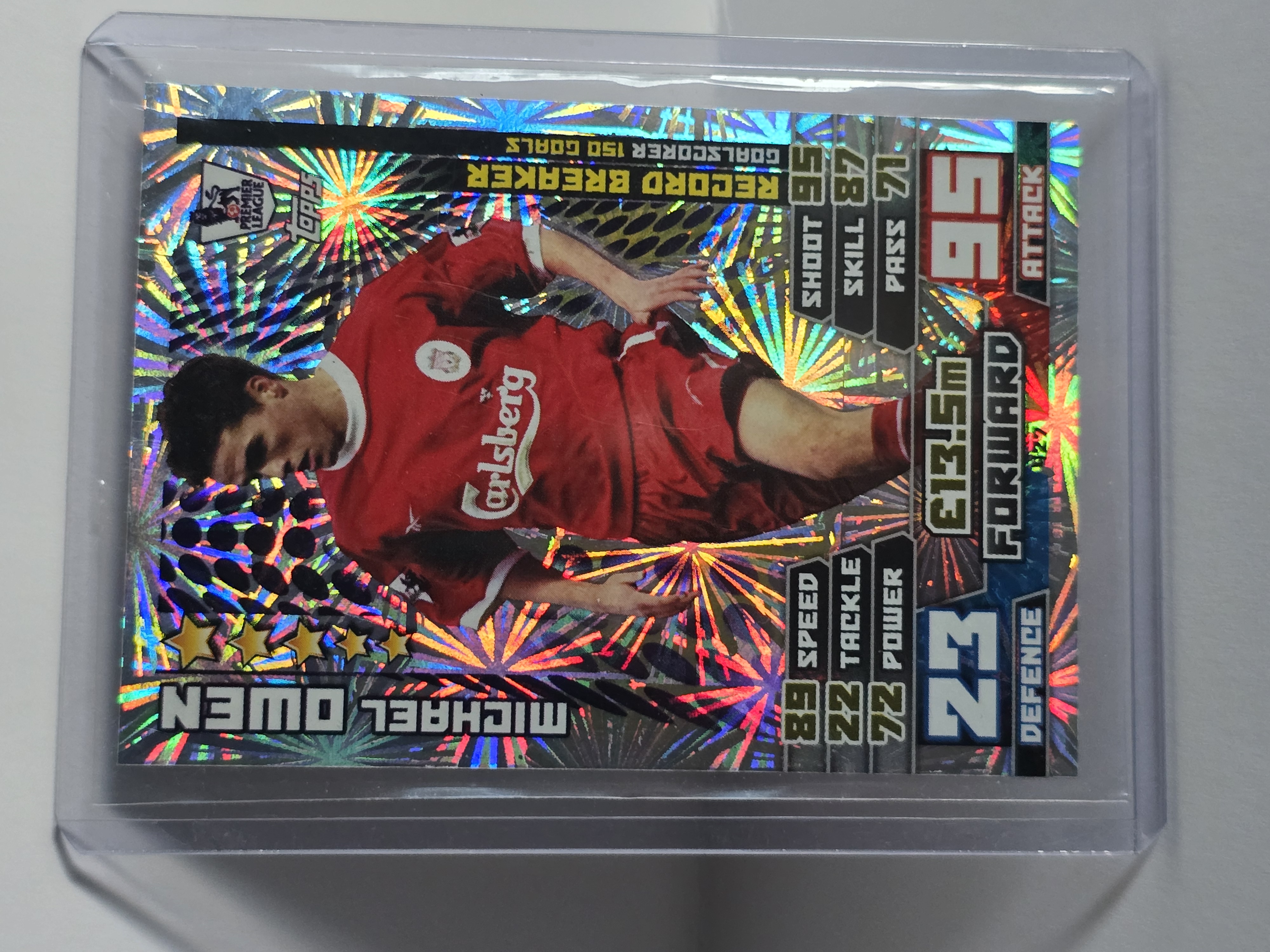2007 Topps Match Attax Premier League #427 Michael Owen Record Breaker