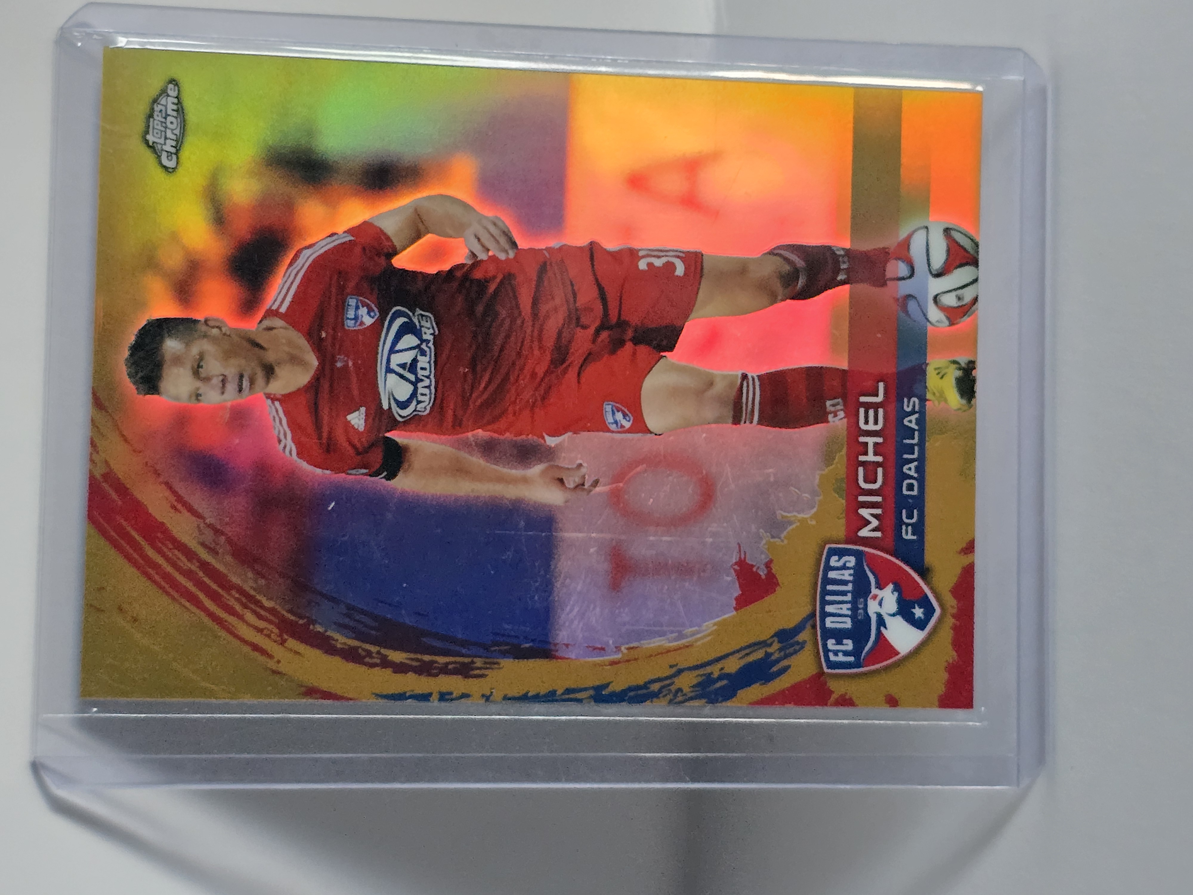 2014 Topps Chrome MLS #58 Michel Gold Refractor /50