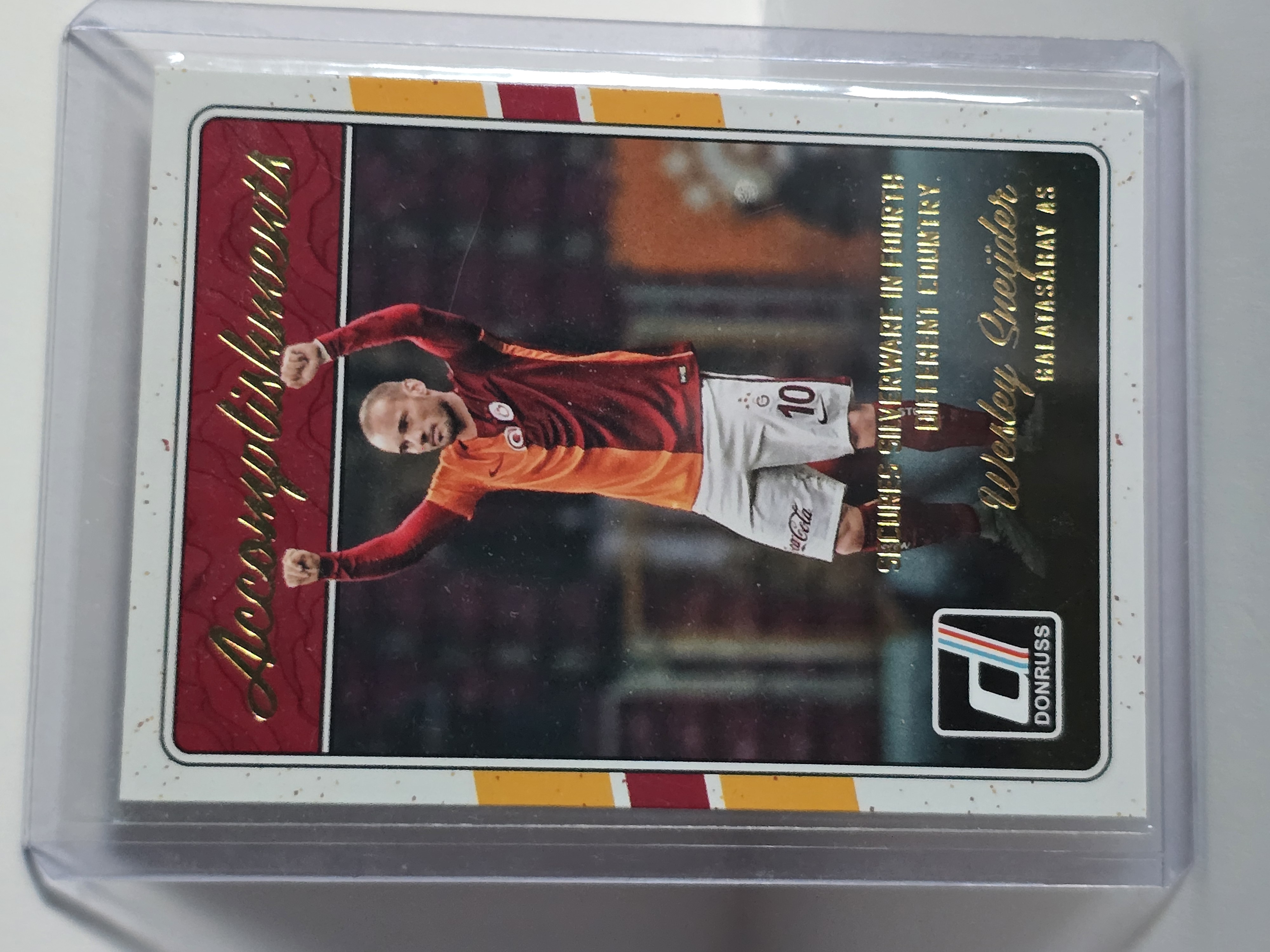 2016-17 Panini Donruss Soccer Accomplishments #13 Wesley Sneijder