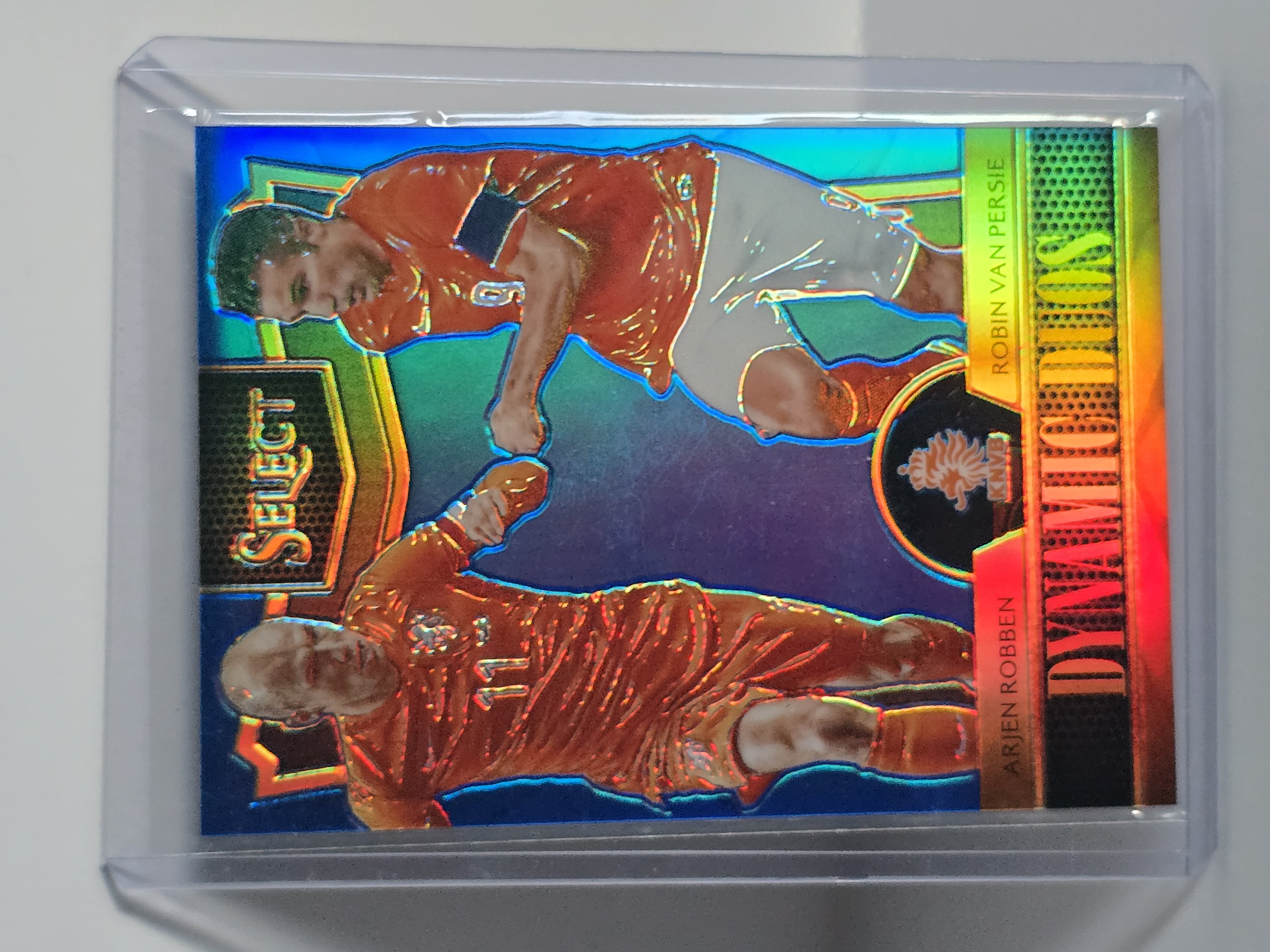 2015-16 Panini Select Soccer Dynamicions #12 Arjen Robben / Robin van Persie Prizm /299
