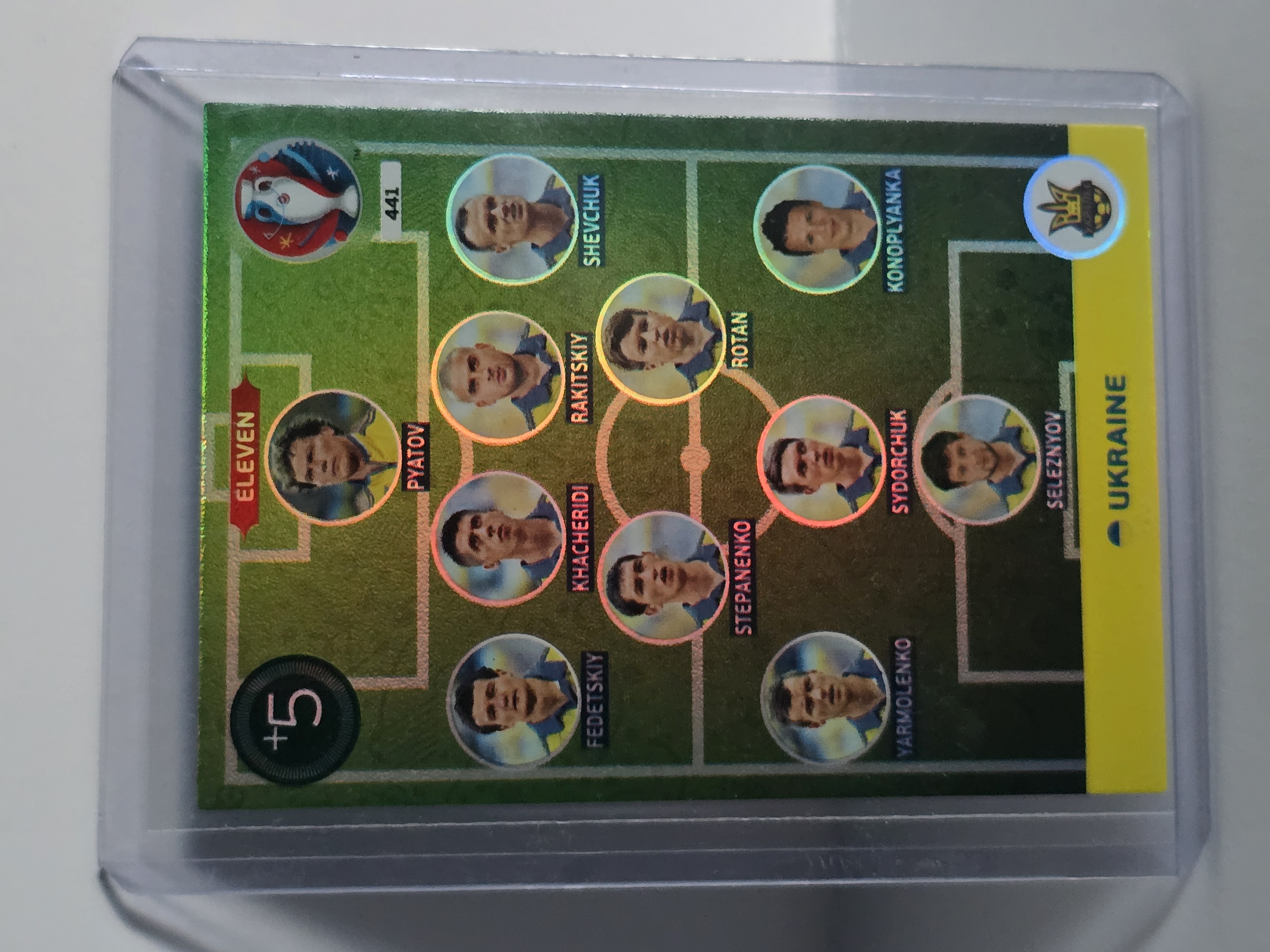 2016 Panini Adrenalyn XL UEFA Euro 2016 #441 Ukraine Eleven