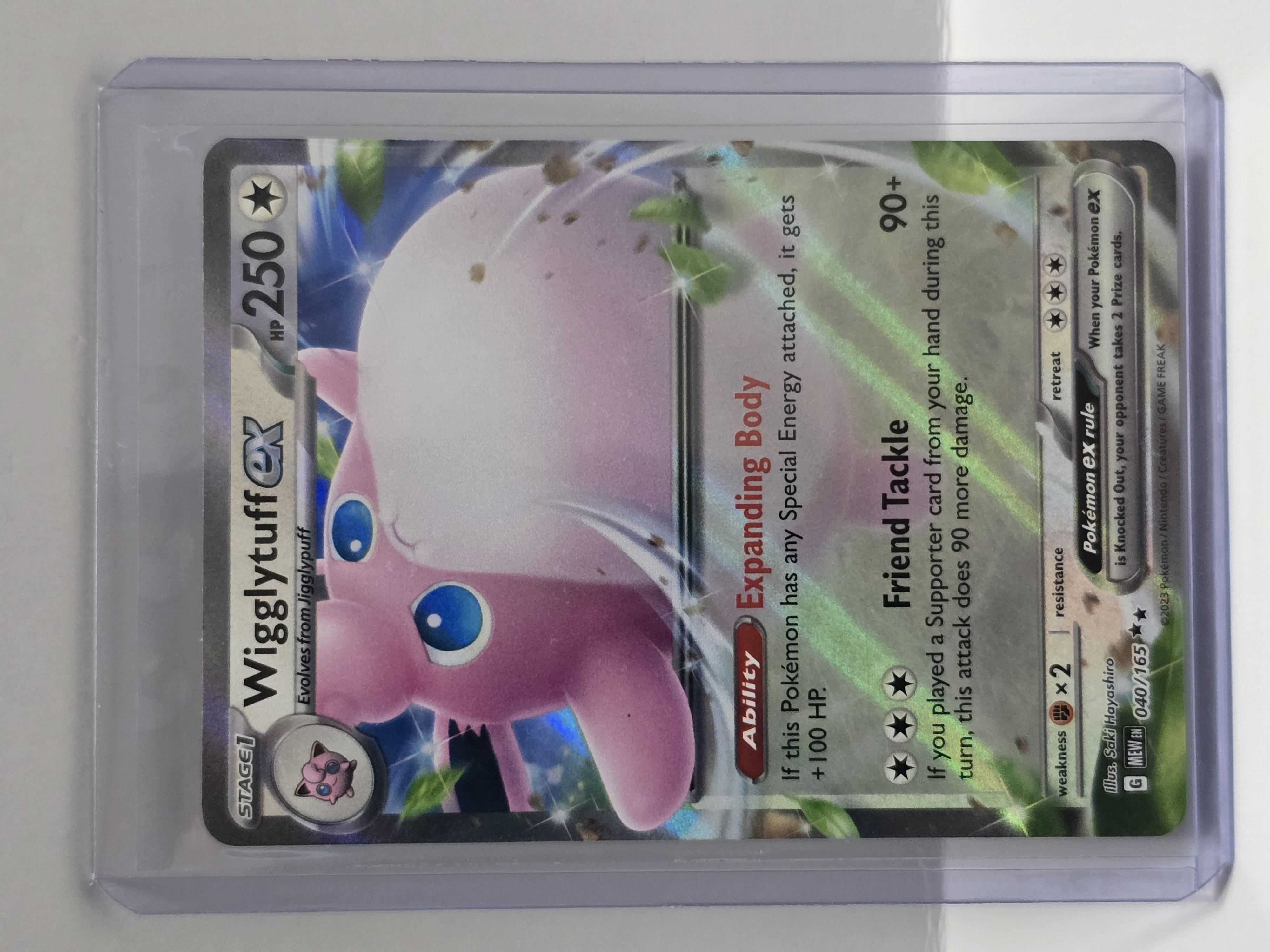 2023 Pokemon Scarlet & Violet 151 #040/165 Wigglytuff ex