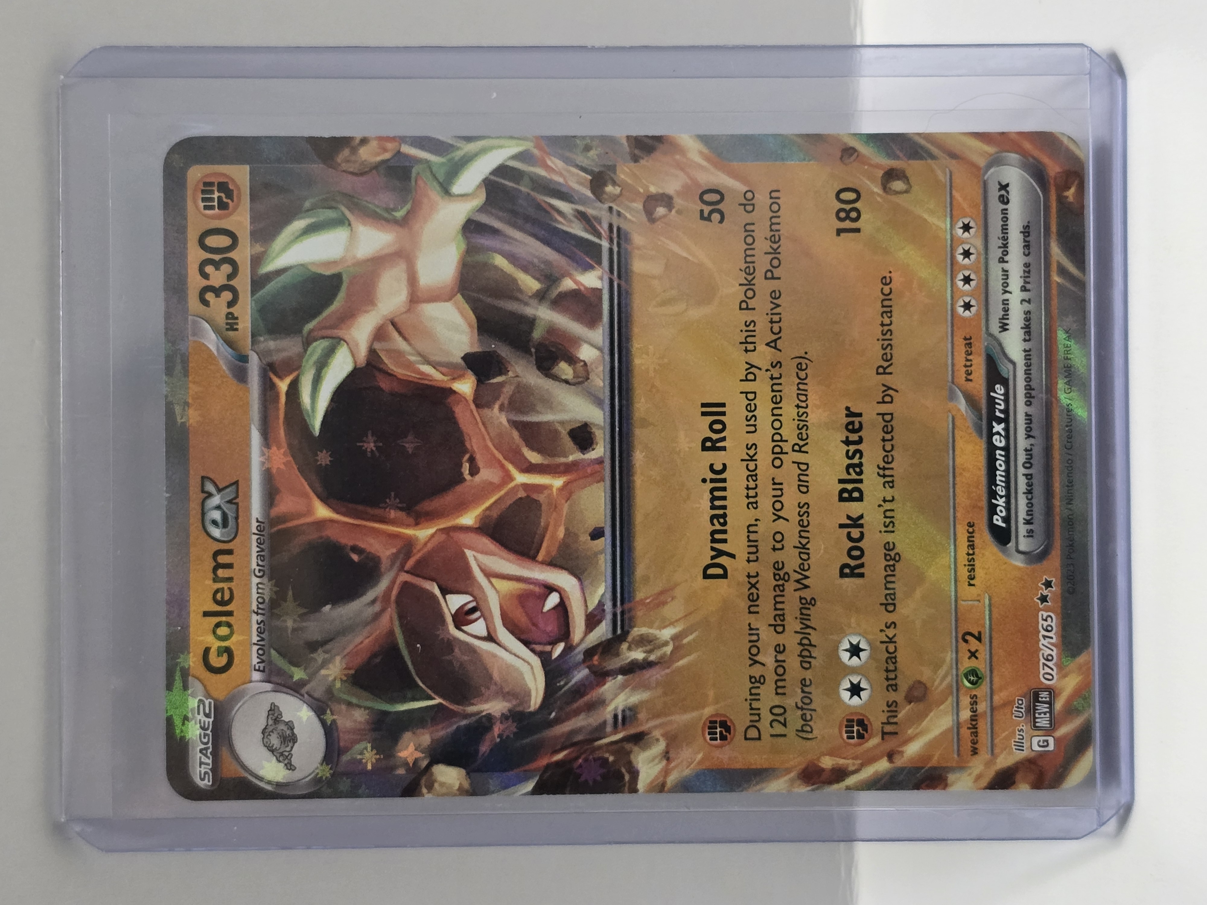 2023 Pokemon Scarlet & Violet 151 #076/165 Golem ex