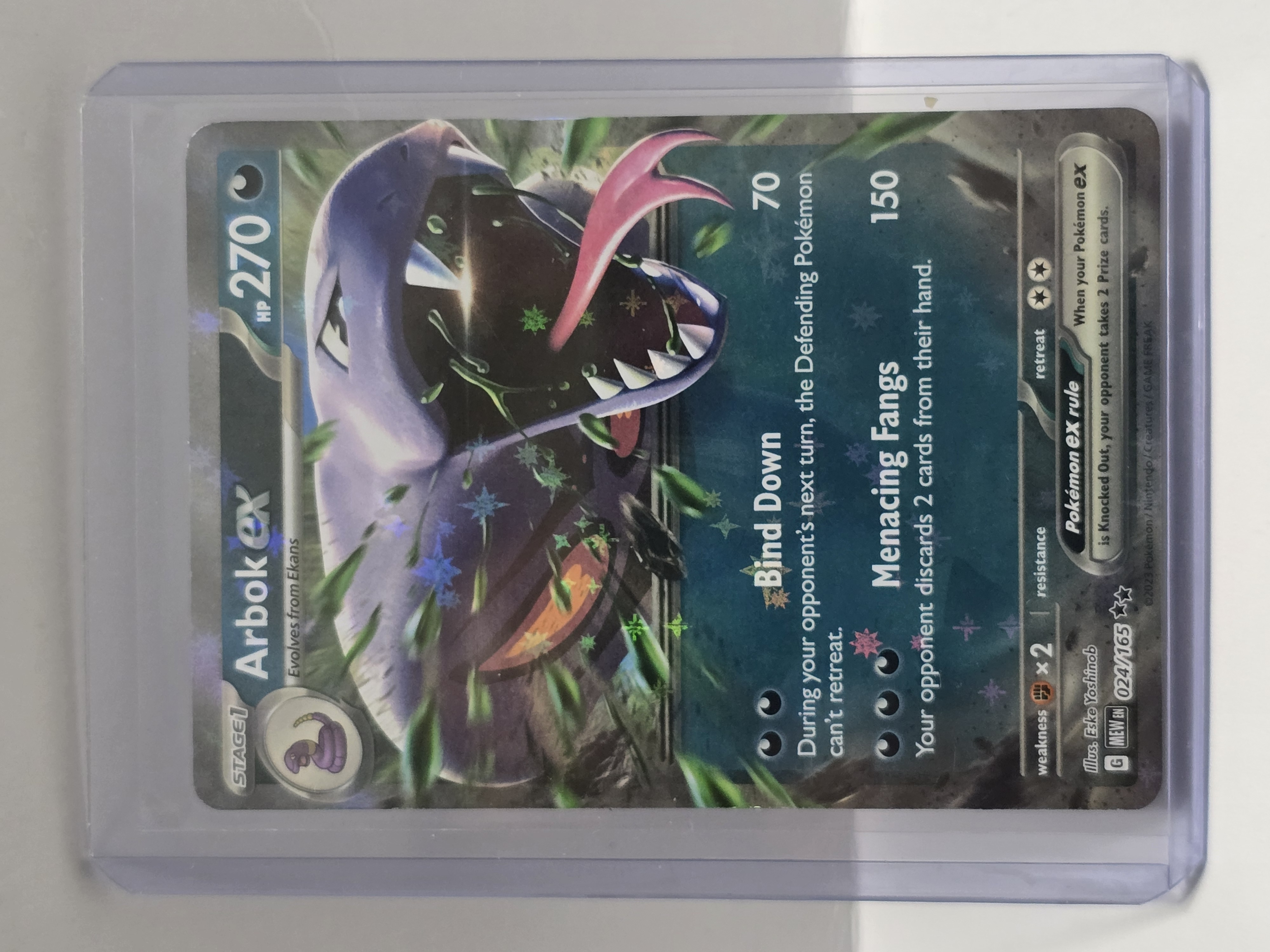 2023 Pokemon Scarlet & Violet 151 #024/165 Arbok ex