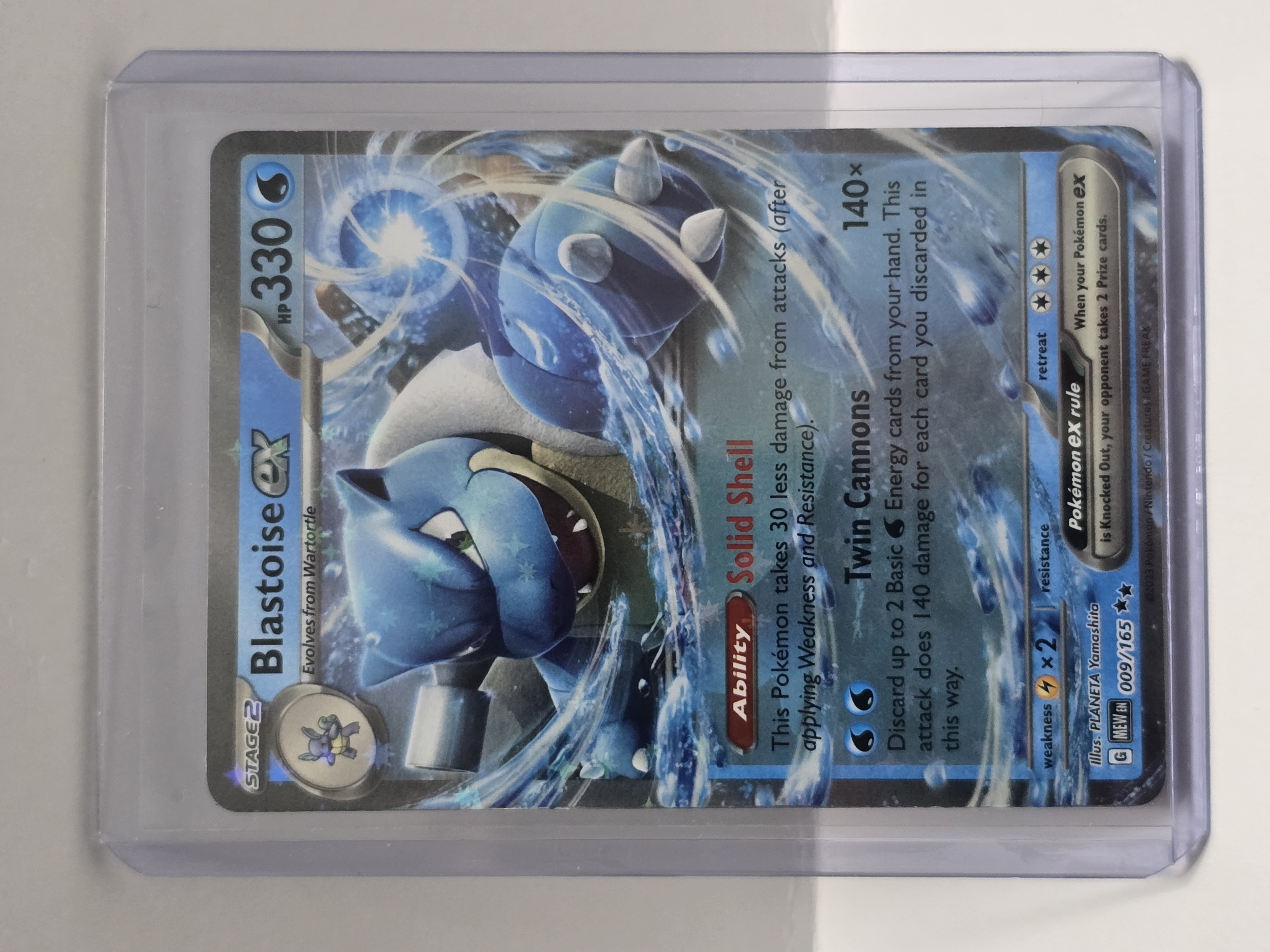 2023 Pokemon Scarlet & Violet 151 #009/165 Blastoise ex