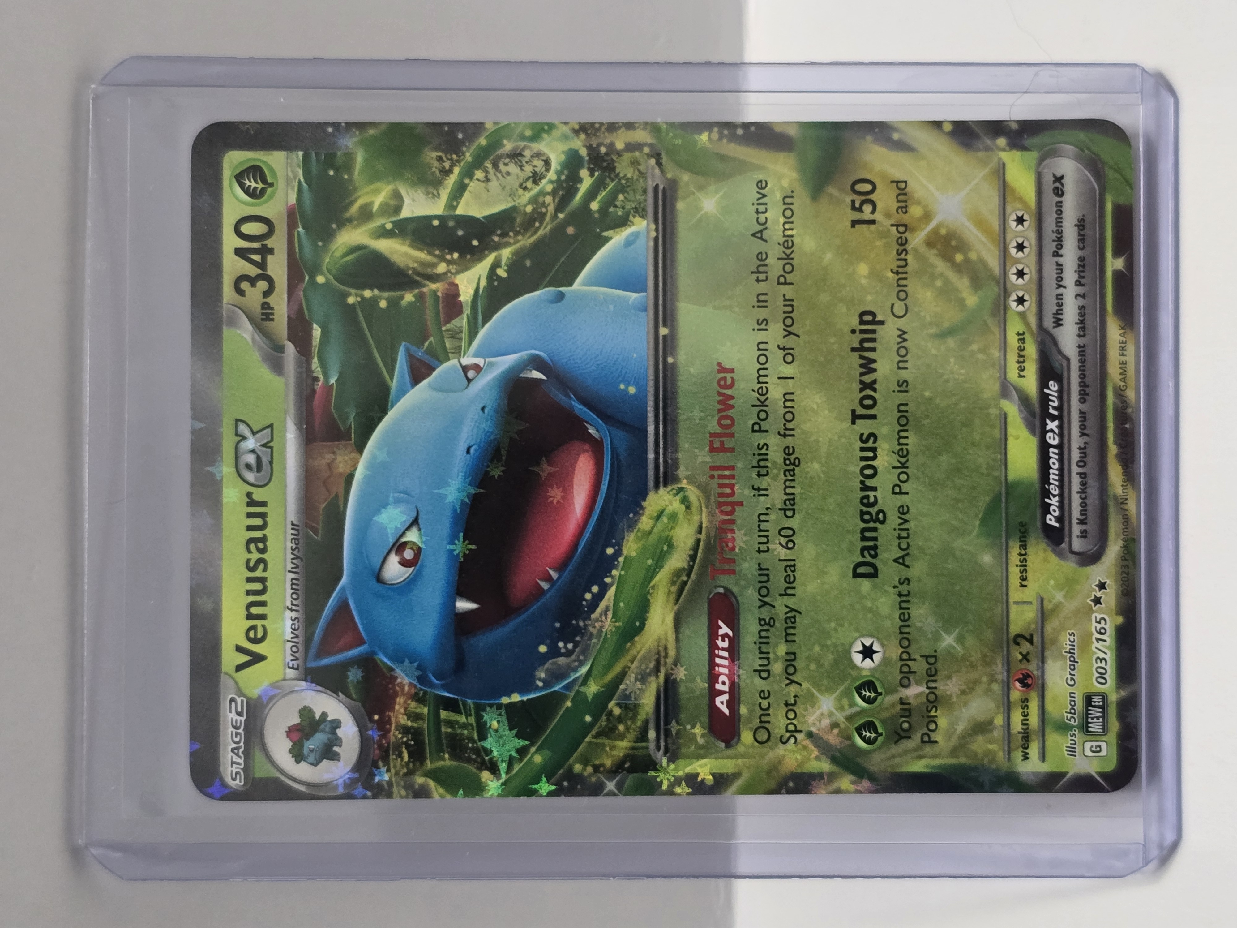 2023 Pokemon TCG Scarlet & Violet 151 #003/165 Venusaur ex Double Rare