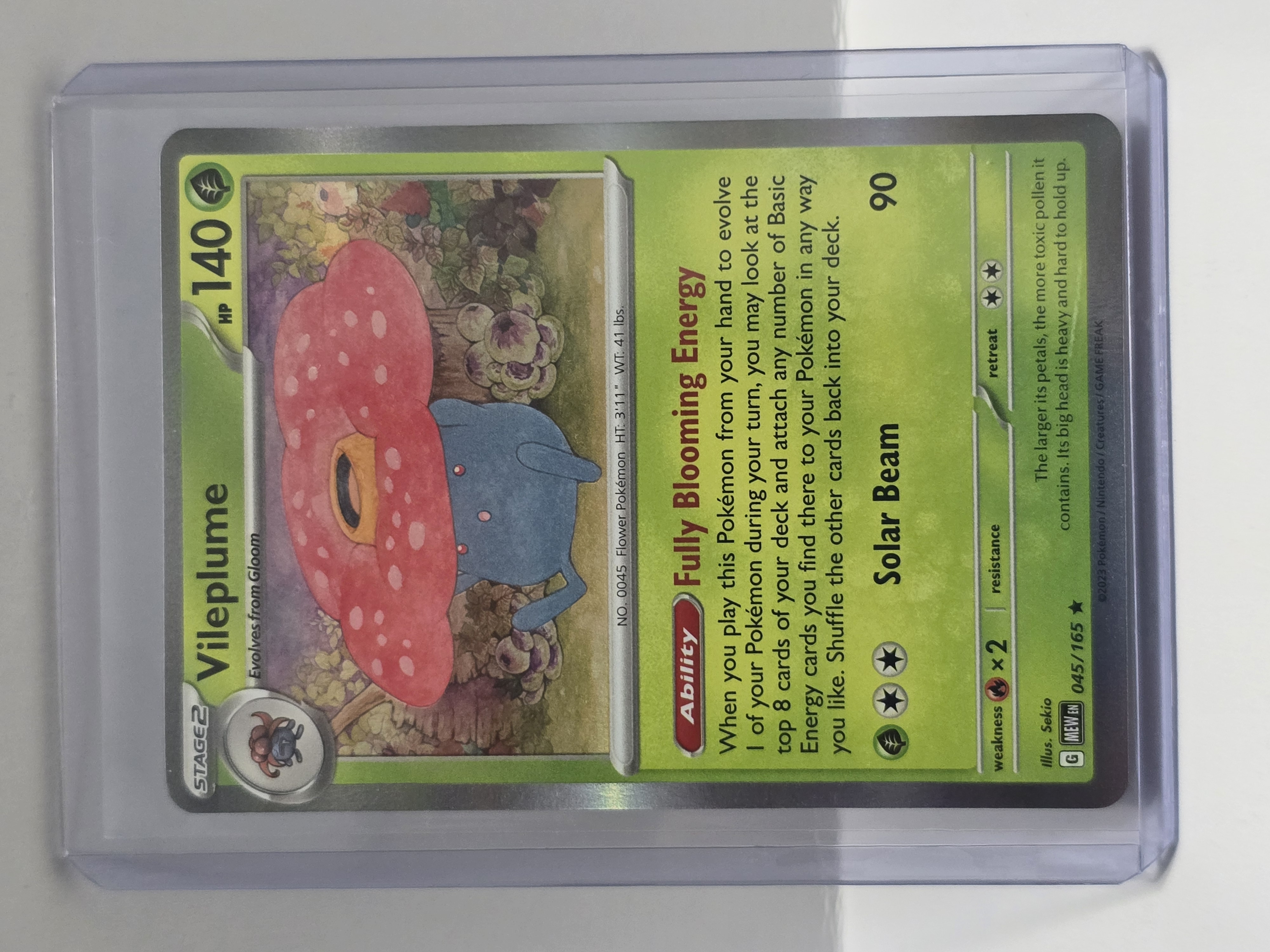 2023 Pokemon TCG 151 #045/165 Vileplume