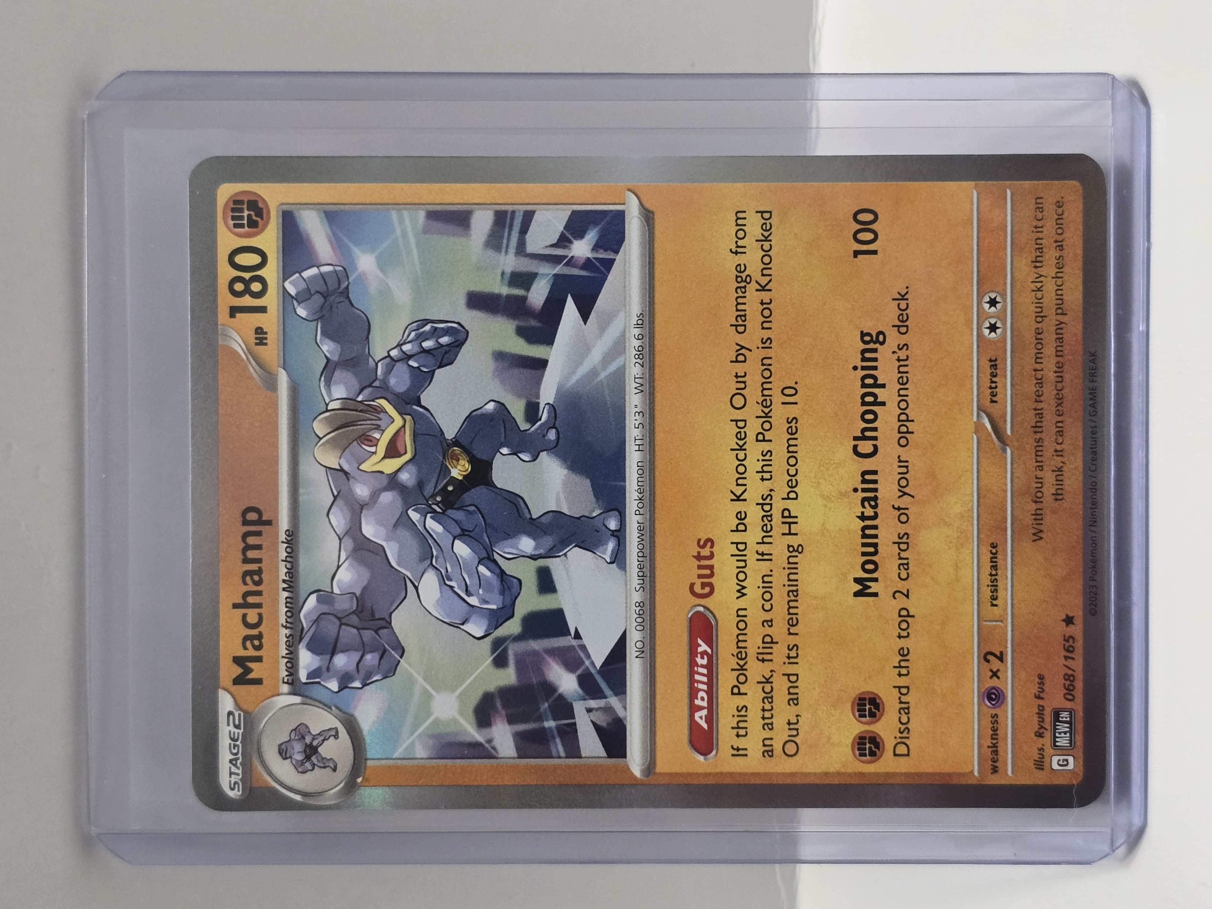 2023 Pokemon TCG Scarlet & Violet 151 #068/165 Machamp Holo Rare