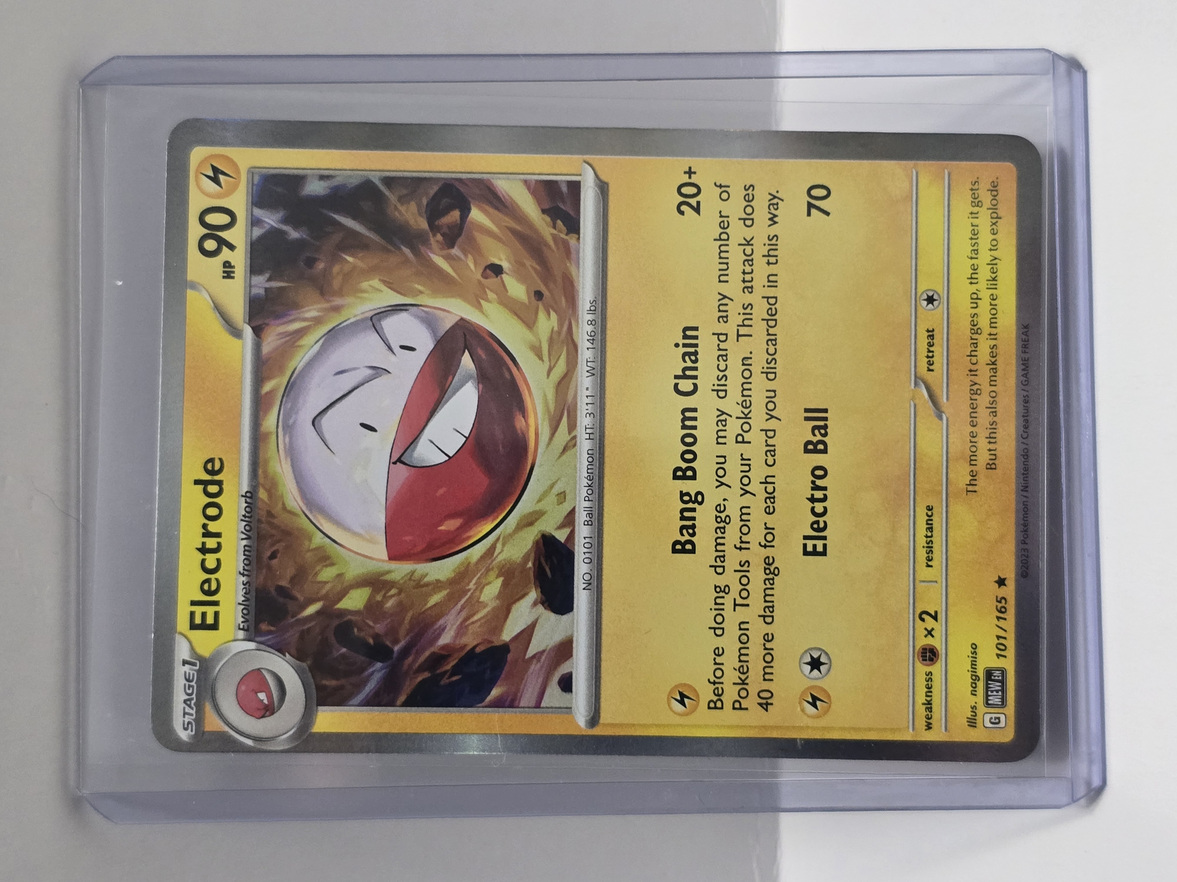 2023 Pokemon TCG 151 #101/165 Electrode Rare Holo