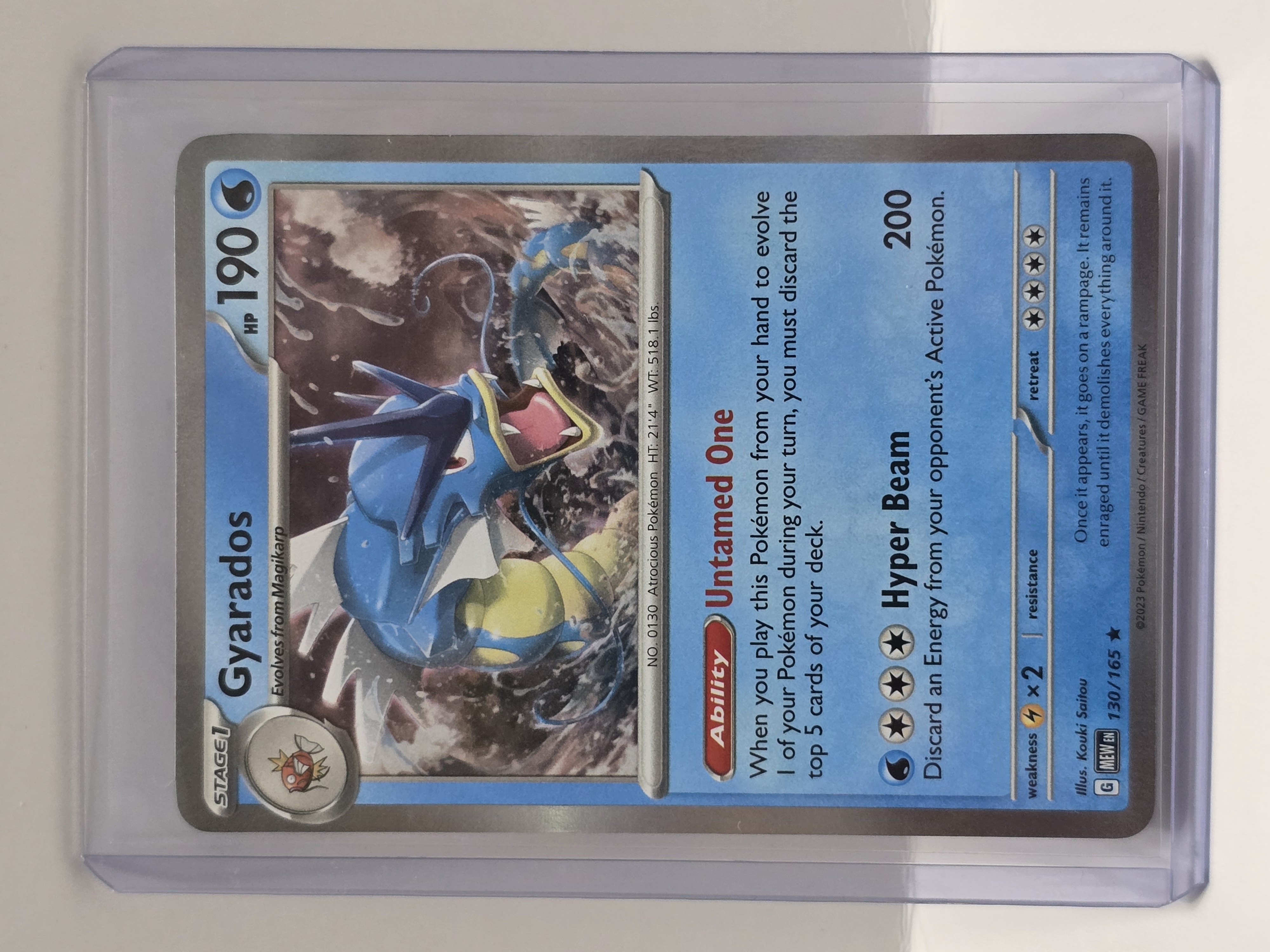 2023 Pokemon TCG 151 #130/165 Gyarados