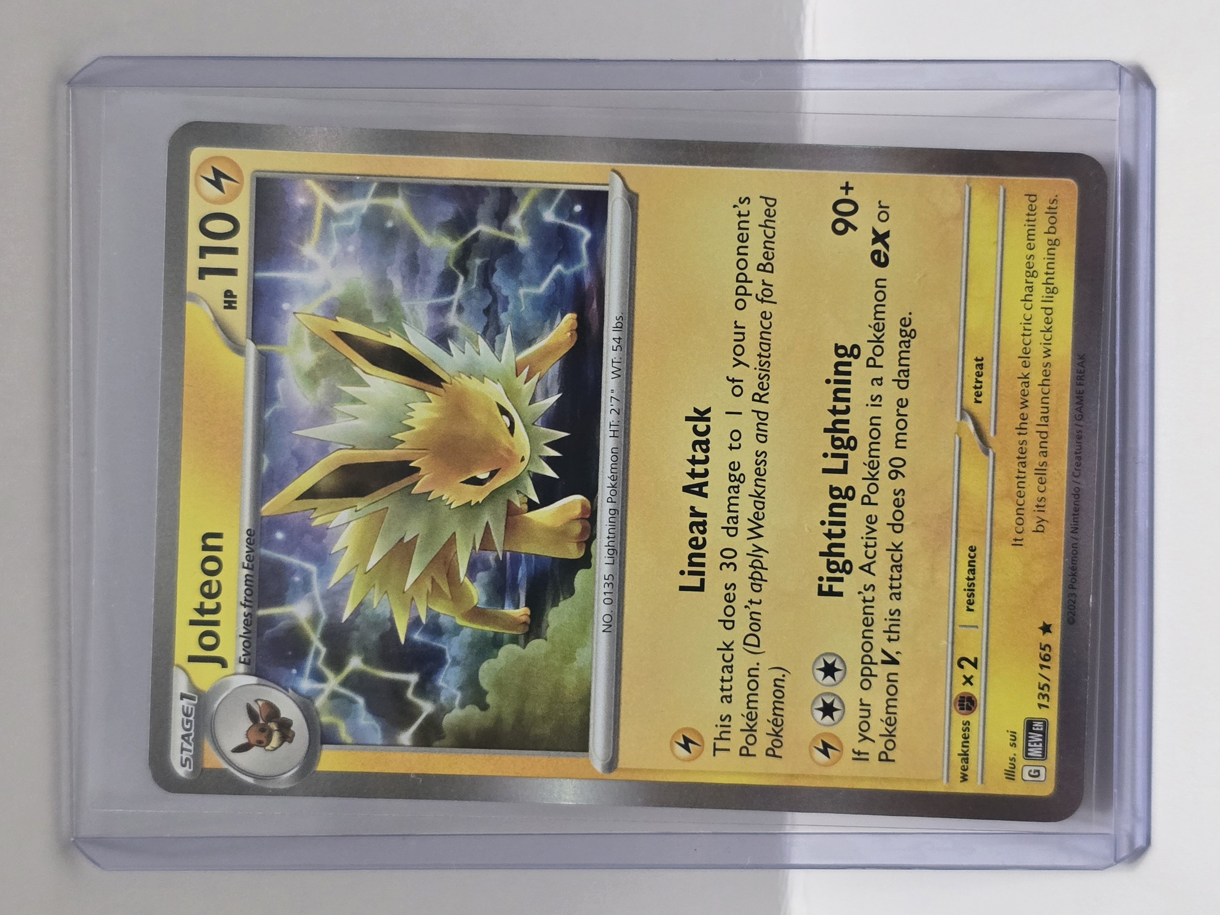 2023 Pokemon TCG 151 #135/165 Jolteon