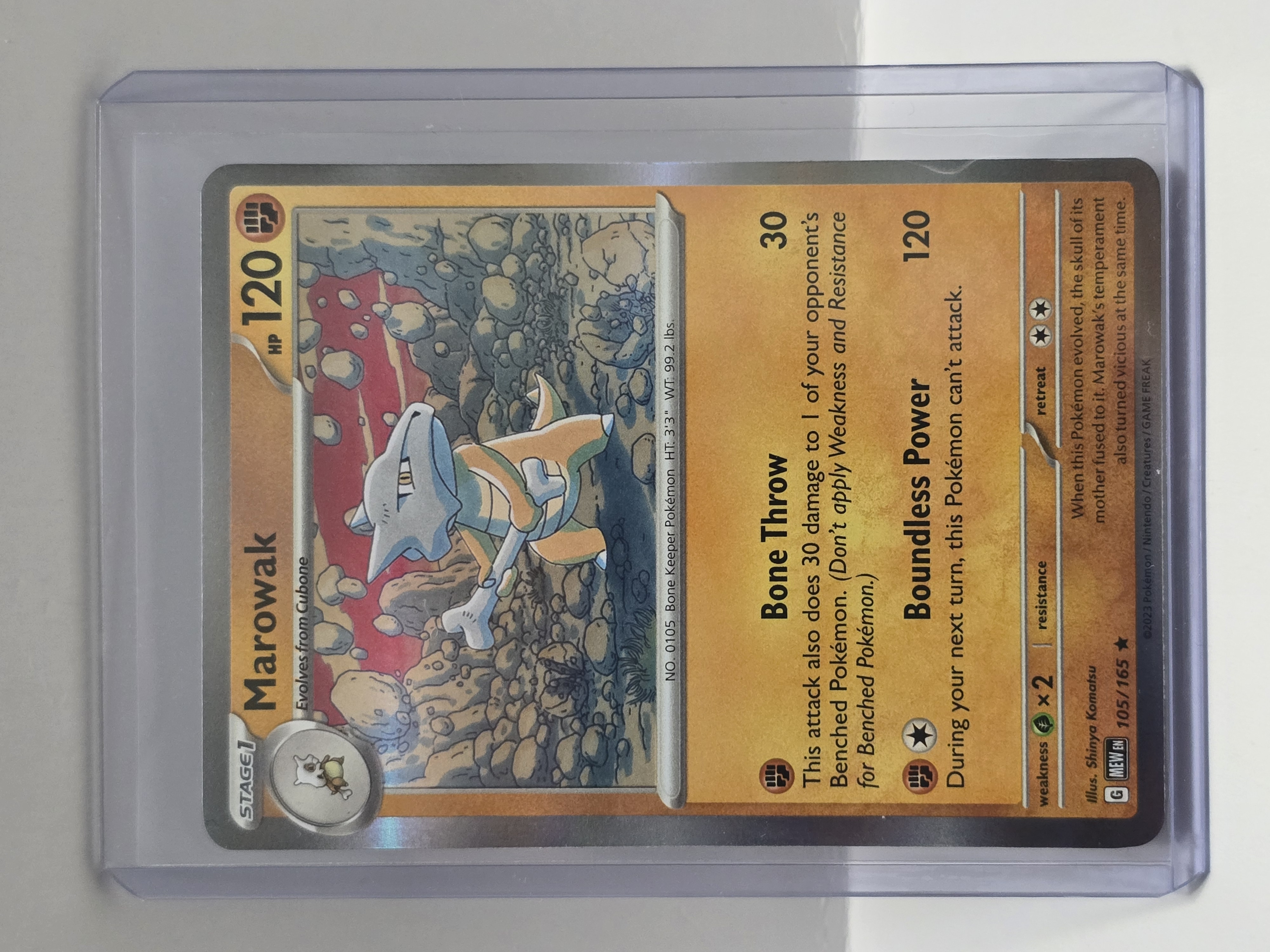 2023 Pokemon Scarlet & Violet 151 #105/165 Marowak