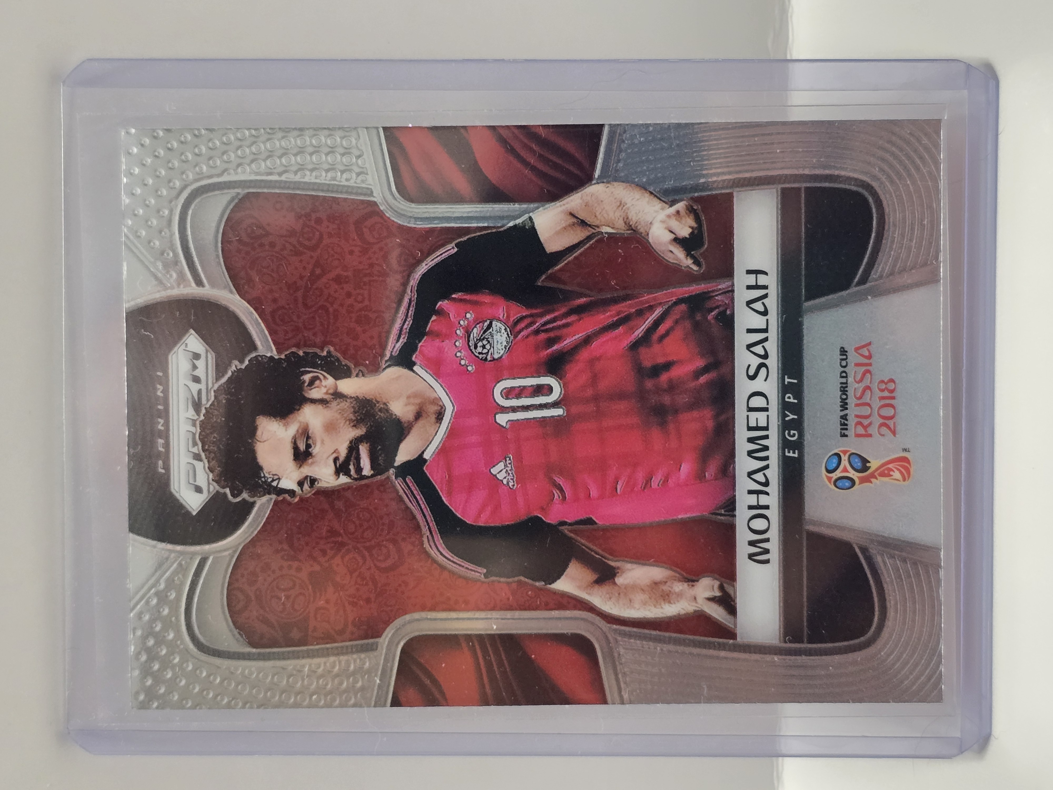 2018 Panini Prizm World Cup #54 Mohamed Salah Prizm Silver