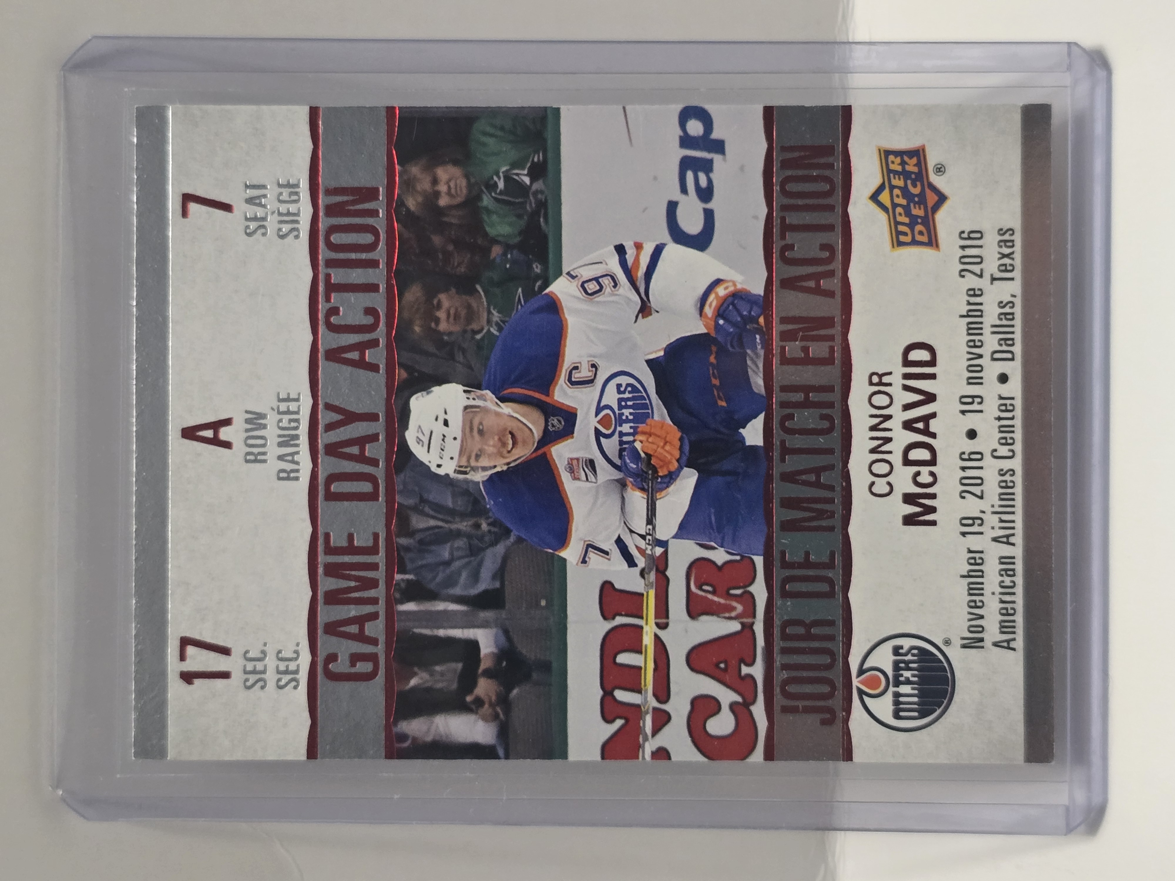 2017-18 Upper Deck Tim Hortons Game Day Action #GDA-7 Connor McDavid