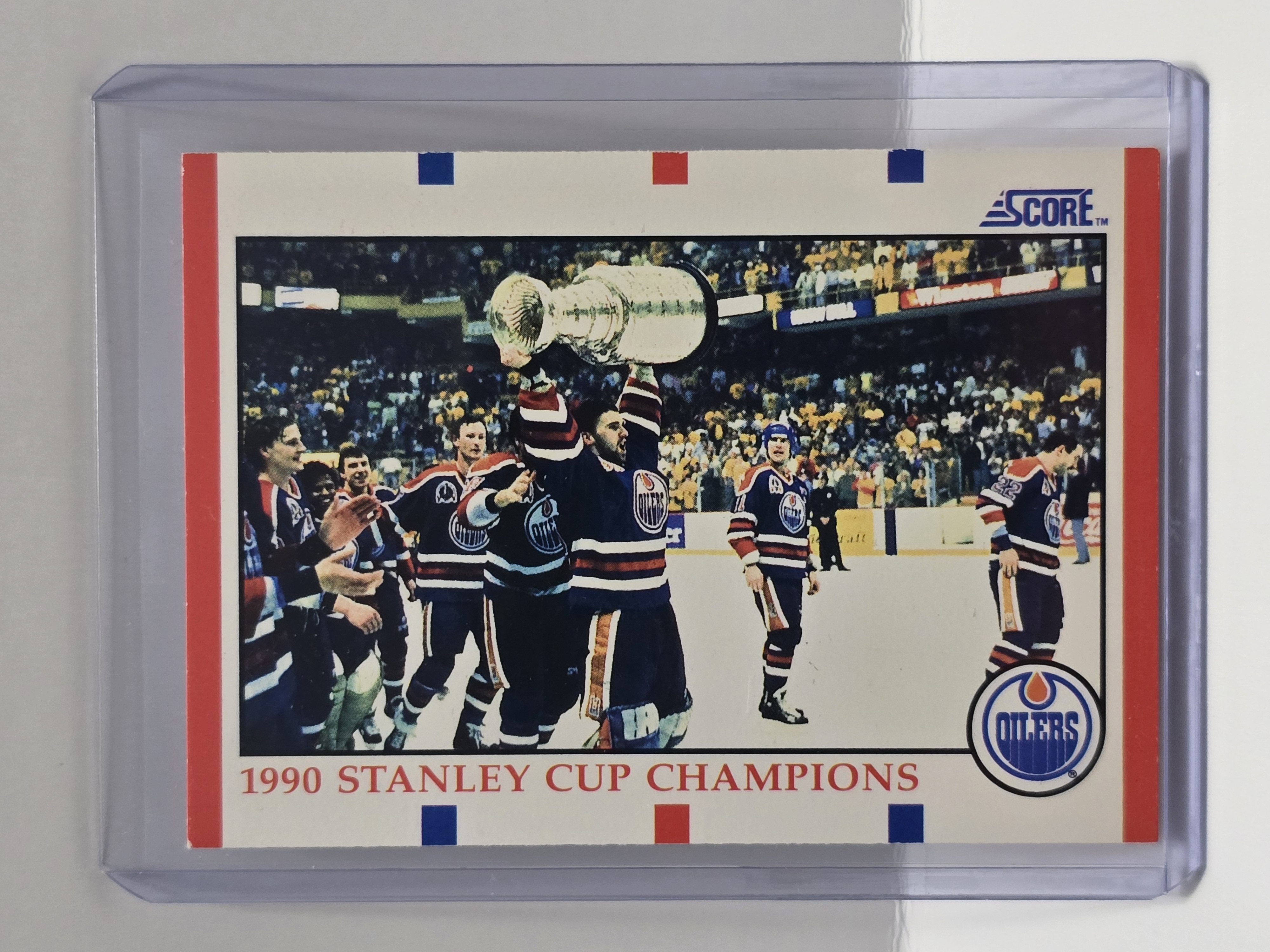 1990 Score #331 Edmonton Oilers 1990 Stanley Cup Champions