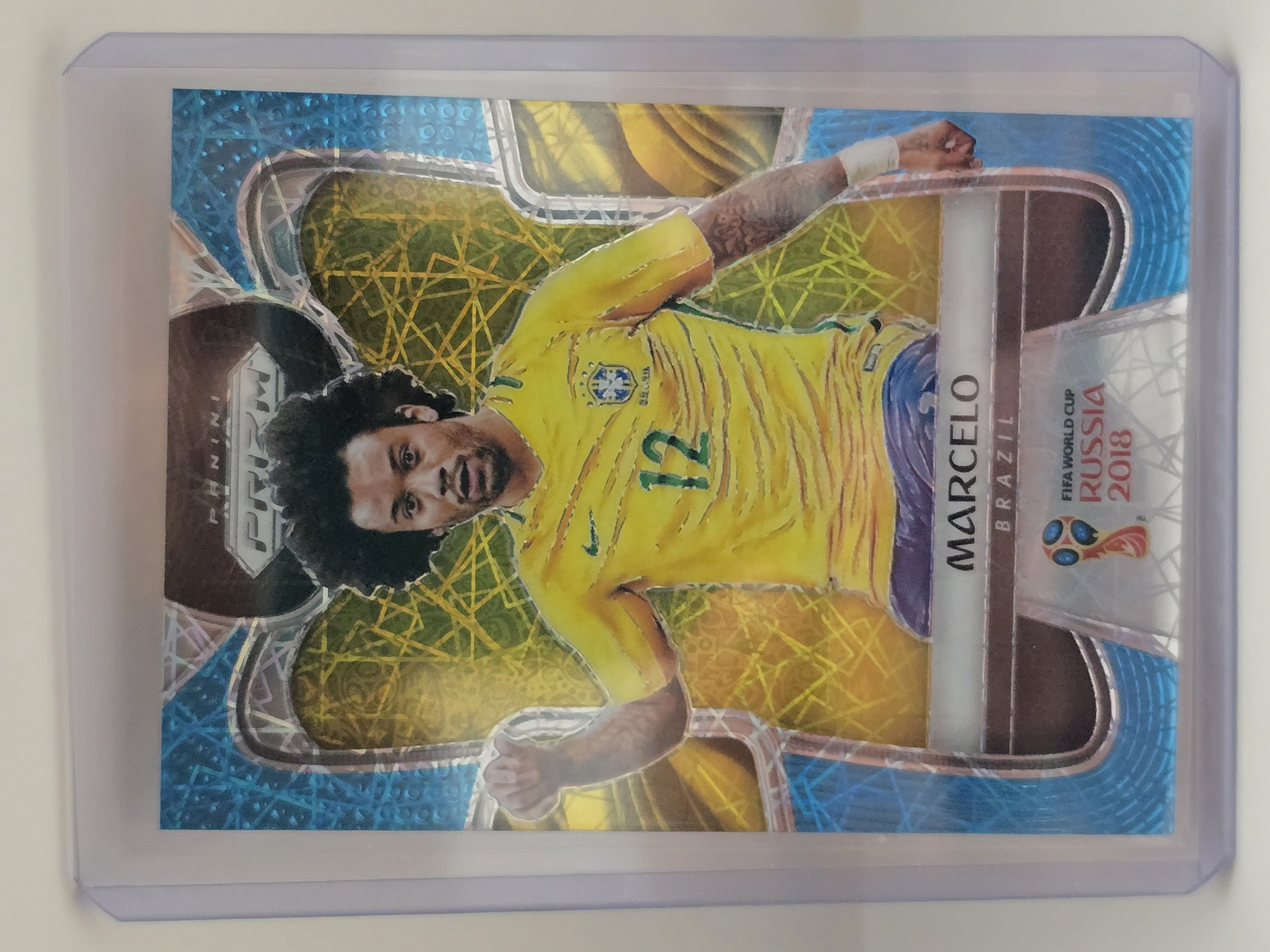 2018 Panini Prizm FIFA World Cup #31 Marcelo Blue Wave /125