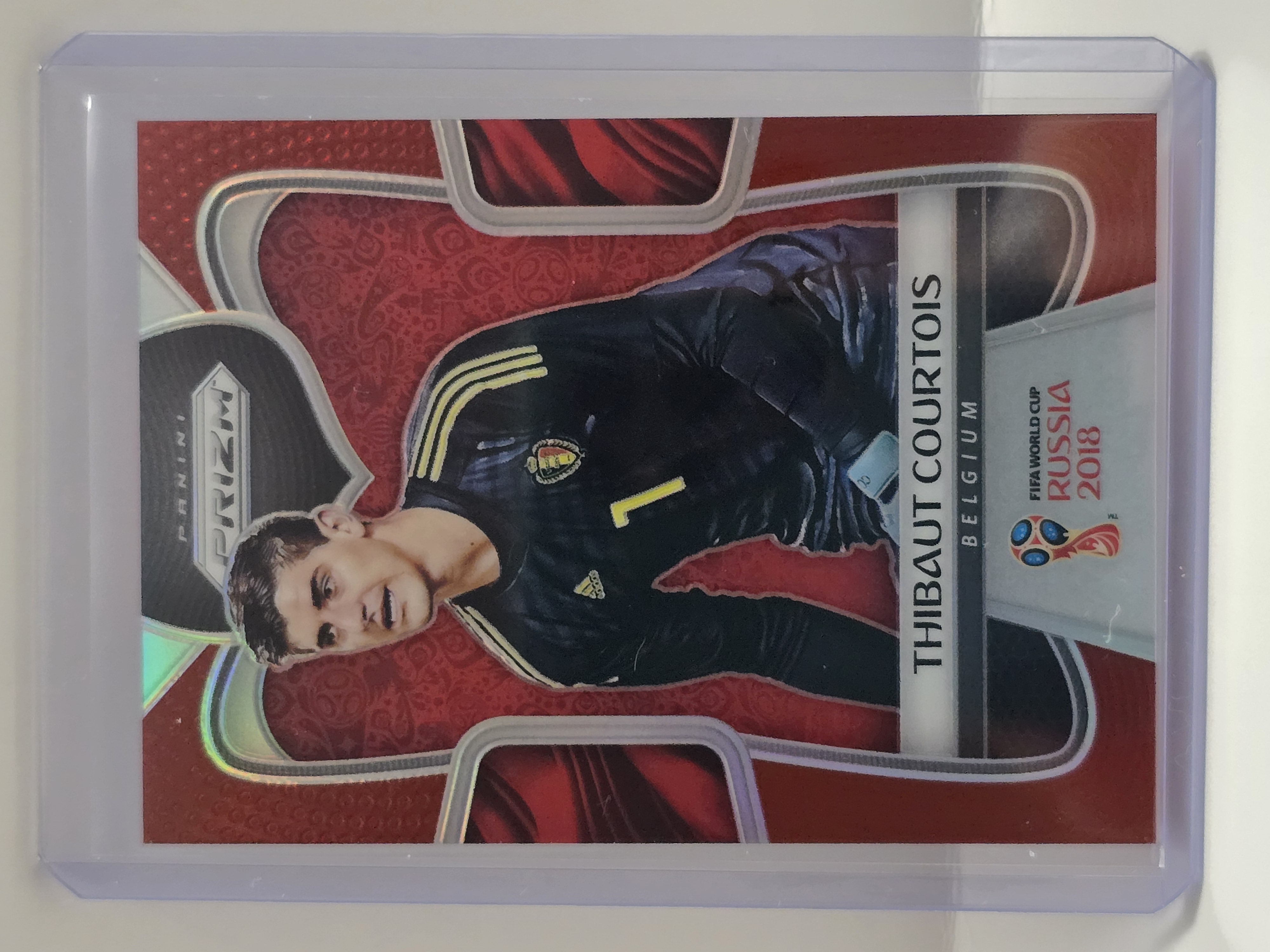 2018 Panini Prizm FIFA World Cup #21 Thibaut Courtois Red Prizm /149