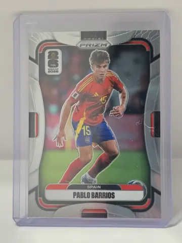 2026 Panini Prizm FIFA World Cup #67 Pablo Barrios Silver Spain
