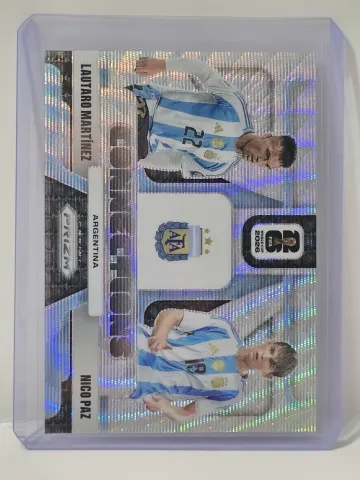 2026 Panini Prizm FIFA World Cup Connections #23 Lautaro Martinez / Nico Paz Silver