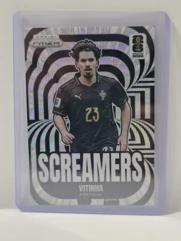 2026 Panini Prizm FIFA World Cup Screamers #19 Vitinha Silver