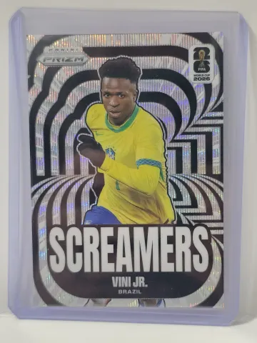 2026 Panini Prizm FIFA World Cup Screamers #10 Vini Jr. Refractor